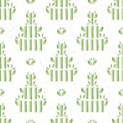 Papier peint à motif  Construction en bambou