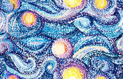 Papier peint à motif  Contexte de Van Gogh