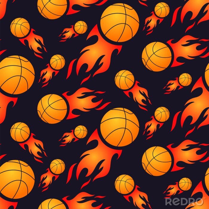 Papier peint à motif  copie de basket-ball-icône
