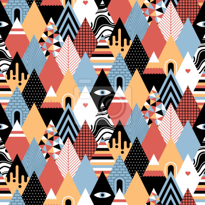 Papier peint à motif  Couleurs expressives du paysage