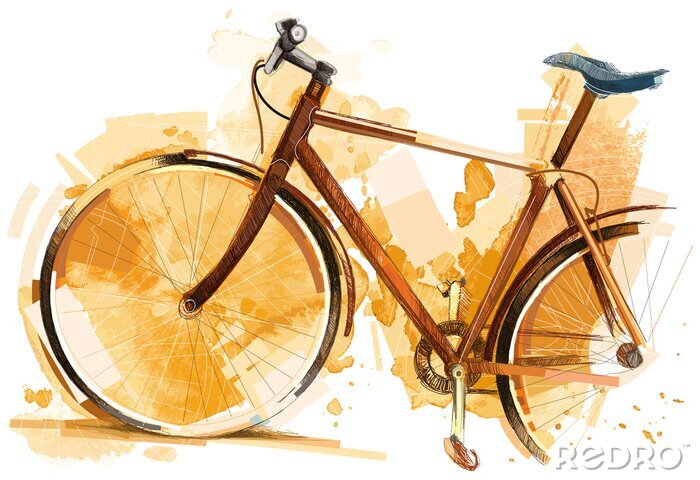 Papier peint à motif  Course de vélo