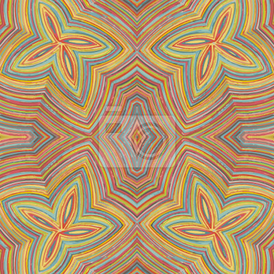 Papier peint à motif  Crayon Fleurs