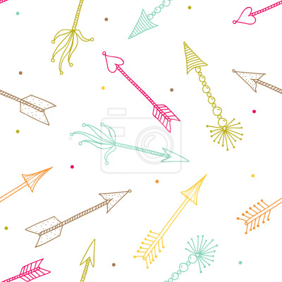 Papier peint à motif  cupidons fléchettes