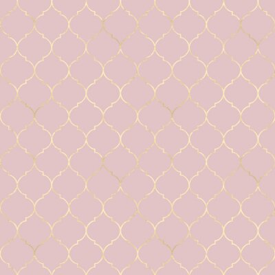 Papier peint à motif  Damas rose