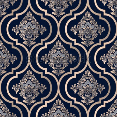 Papier peint à motif  Damassé de fond transparente de vecteur. Ornement damassé à l'ancienne classique de luxe, texture transparente victorienne royale pour papiers peints, textile, emballage. Modèle baroque floral exq