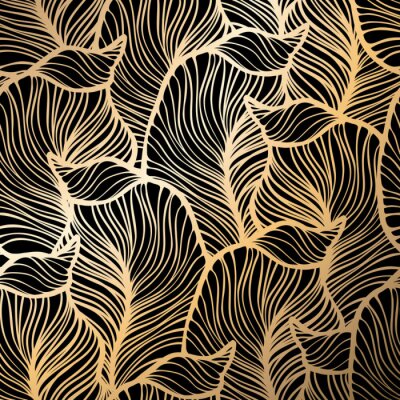 Papier peint à motif  Damassé, seamless, floral, modèle Papier peint royal.