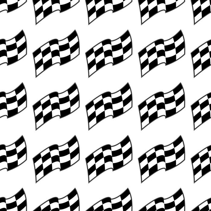 Papier peint à motif  Damier Formule 1