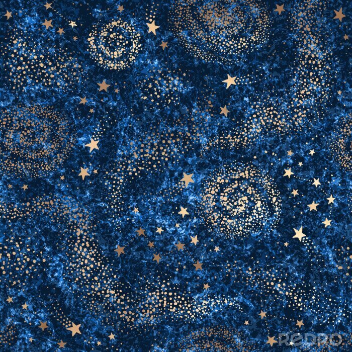 Papier peint à motif  Danse des nébuleuses cosmiques