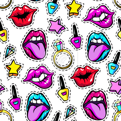 Papier peint à motif  De fille Choses