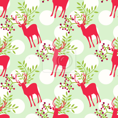 Papier peint à motif  Deers mignon