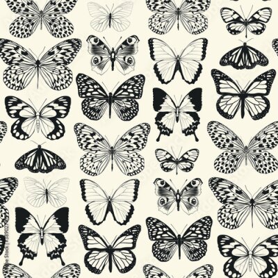 Papier peint à motif  Des milliers de papillons