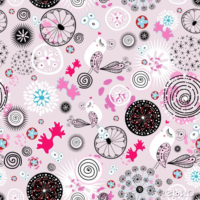 Papier peint à motif  Des ornements féminins