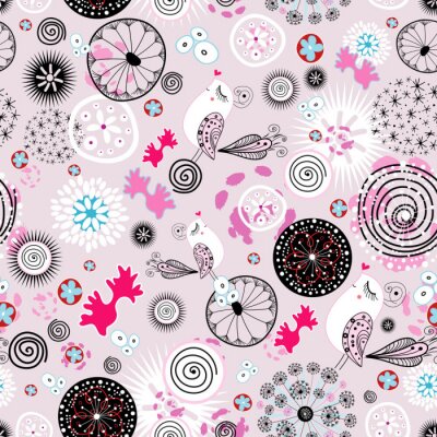 Papier peint à motif  Des ornements féminins