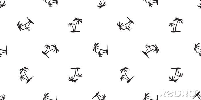 Papier peint à motif  Des palmiers minimalistes