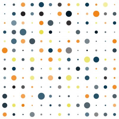 Papier peint à motif  Des points dans des tons rétro