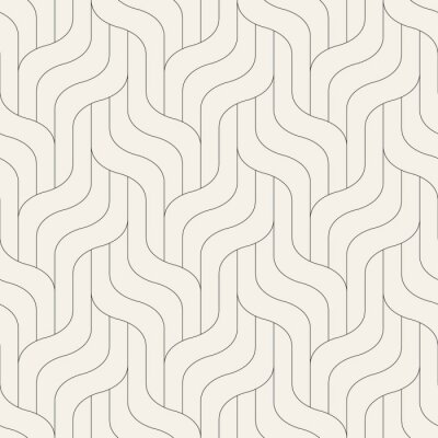Papier peint à motif  Des vagues géométriques de style minimaliste