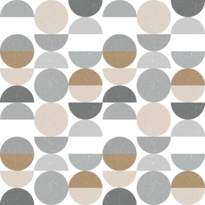 Papier peint à motif  Design géométrique rétro scandinave