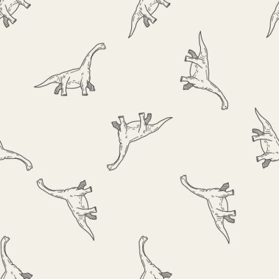 Papier peint à motif  Design minimaliste avec des dinosaures