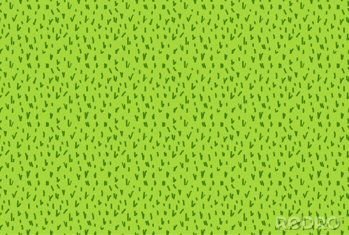 Papier peint à motif  Dessin d'herbe sur fond vert clair