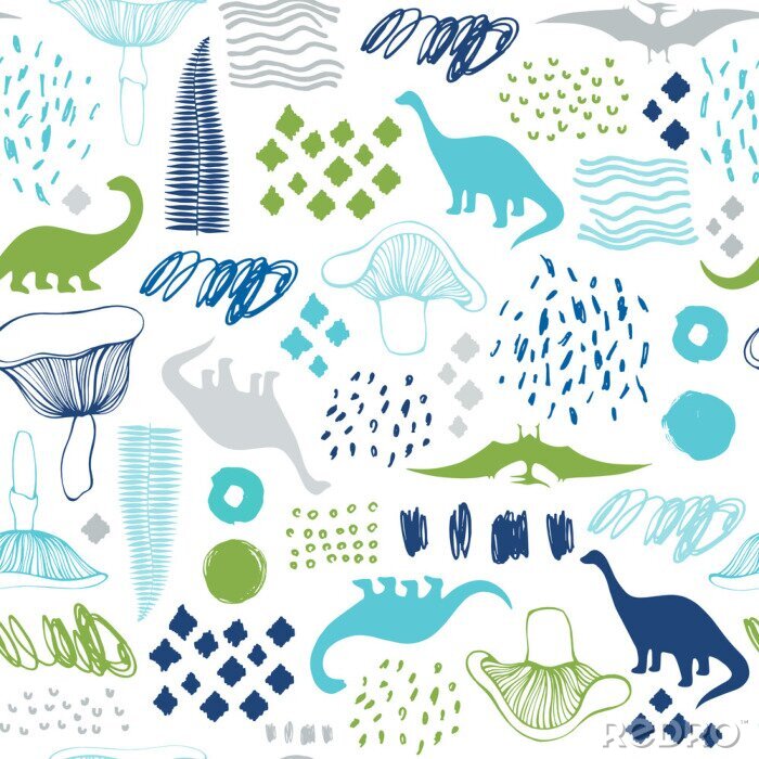 Papier peint à motif  Dessins préhistoriques