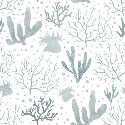 Papier peint à motif  Divers coraux