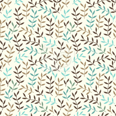 Papier peint à motif  En Bohémiennes Feuilles Hiver