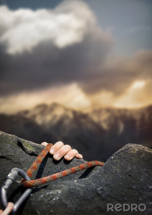 Papier peint à motif  Escalade conditions extrêmes