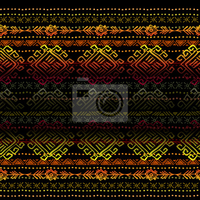 Papier peint à motif  Ethniques Rayures