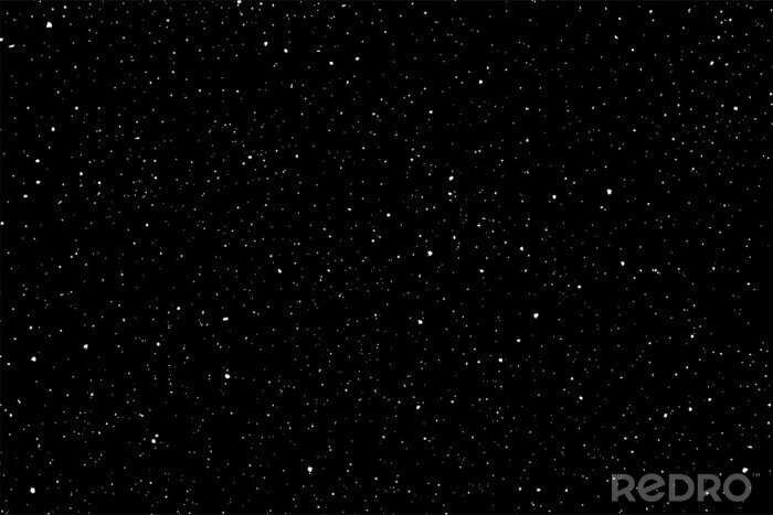 Papier peint à motif  Étoiles brillantes dans le ciel noir