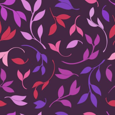 Papier peint à motif  Feuilles motif