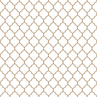 Papier peint à motif  Flat outline marocain seamless pattern vector