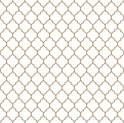 Papier peint à motif  Flat outline marocain seamless pattern vector