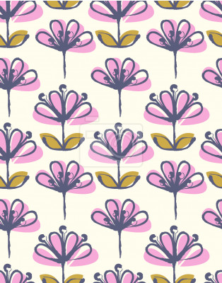 Papier peint à motif  Fleurs d'étangs