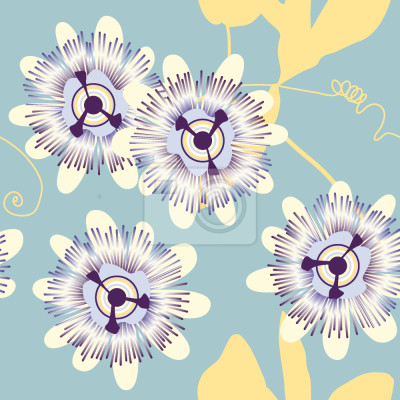 Papier peint à motif  Fleurs de la passion