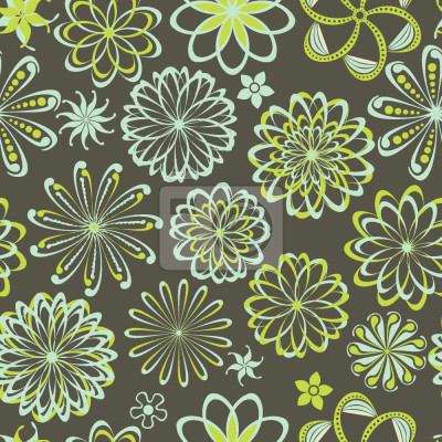 Papier peint à motif  Fleurs De Science Naturelle