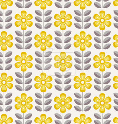 Papier peint à motif  Fleurs de soleil