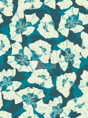 Papier peint à motif  Fleurs Far Far Away