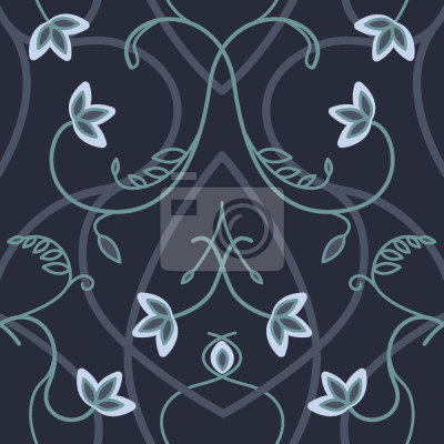 Papier peint à motif  Flower Fantasy gothique