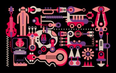 Fond abstrait de musique