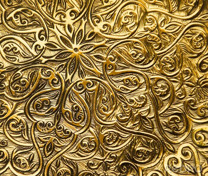 Papier peint à motif  fond avec des ornements orientaux