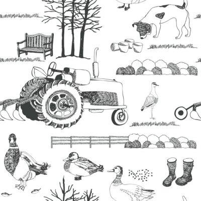 Papier peint à motif  Fond d'agriculture