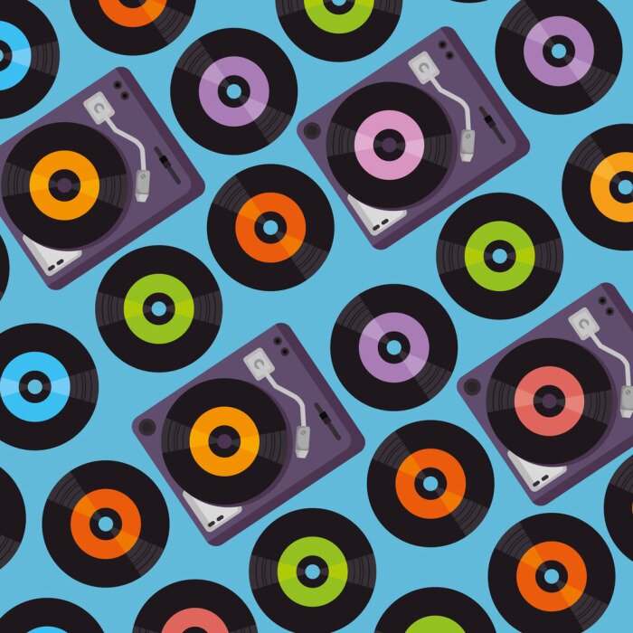 Papier peint à motif  fond de vinyle dispositif de platine