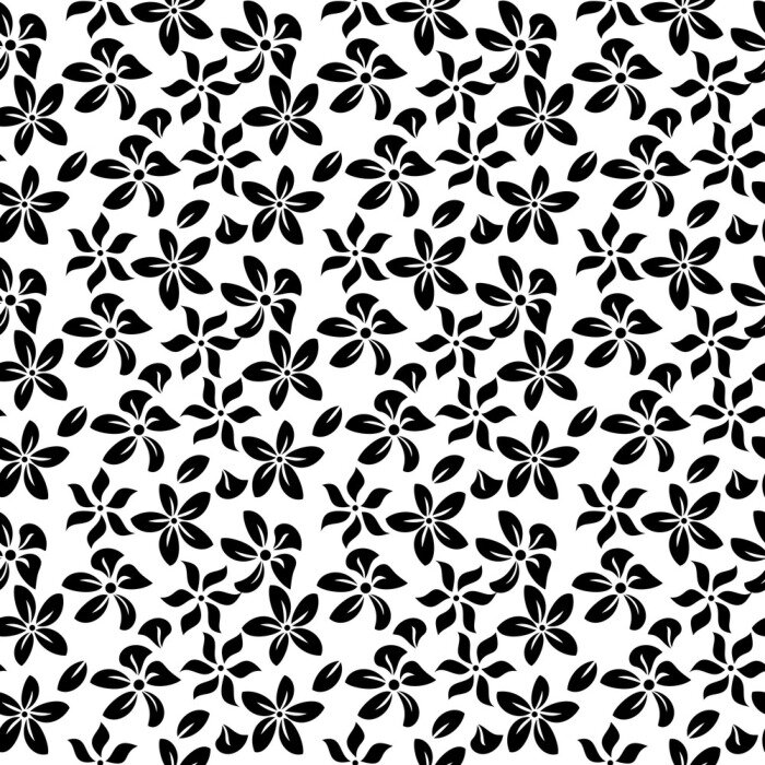 Papier peint à motif  Fond floral transparente classique