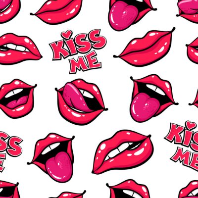 Papier peint à motif  Fond géométrique coloré dans un style pop art