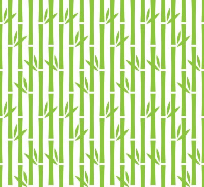 Papier peint à motif  Forêt de bambous verts