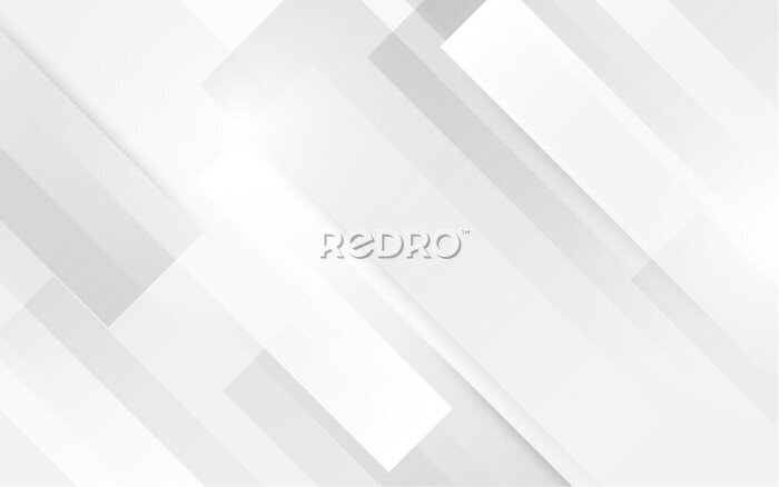 Papier peint à motif  Formes futuristes blanches