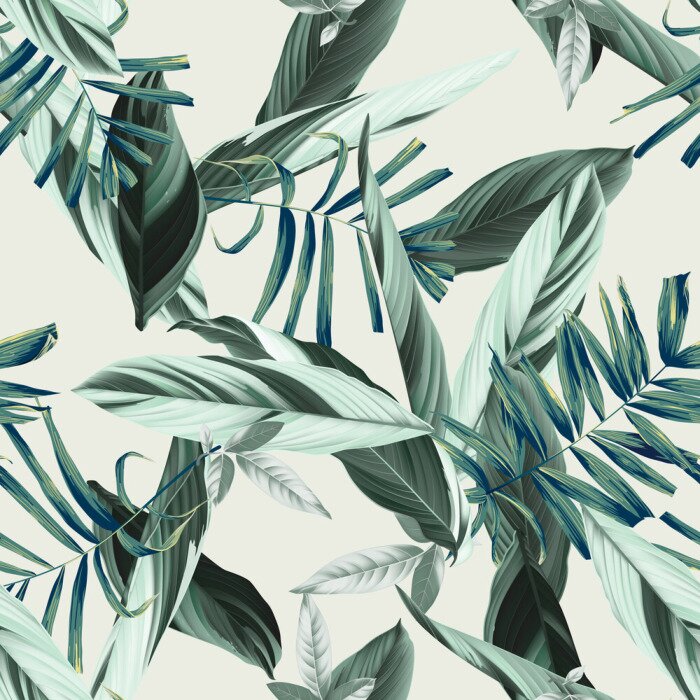 Papier peint à motif  Fourrés de la jungle sauvage