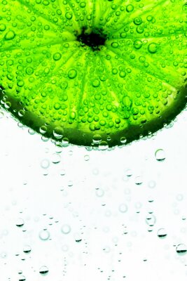 Fragment de fruit de citron vert