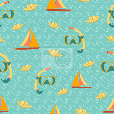 Papier peint à motif  Fun de l'océan