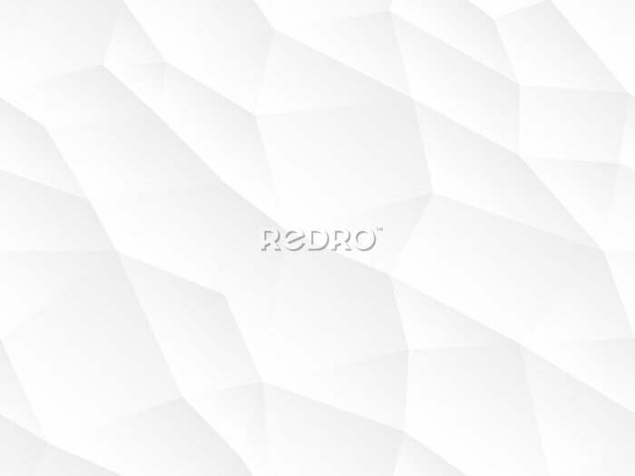 Papier peint à motif  Géométrie 3D blanche